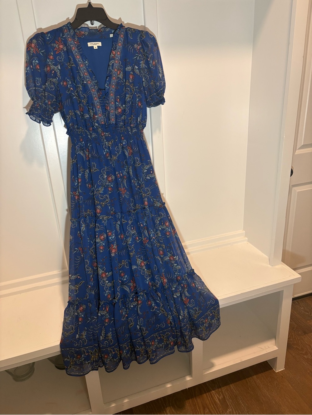 Max Studio Blue Floral Maxi Dress - Picture 8 of 9